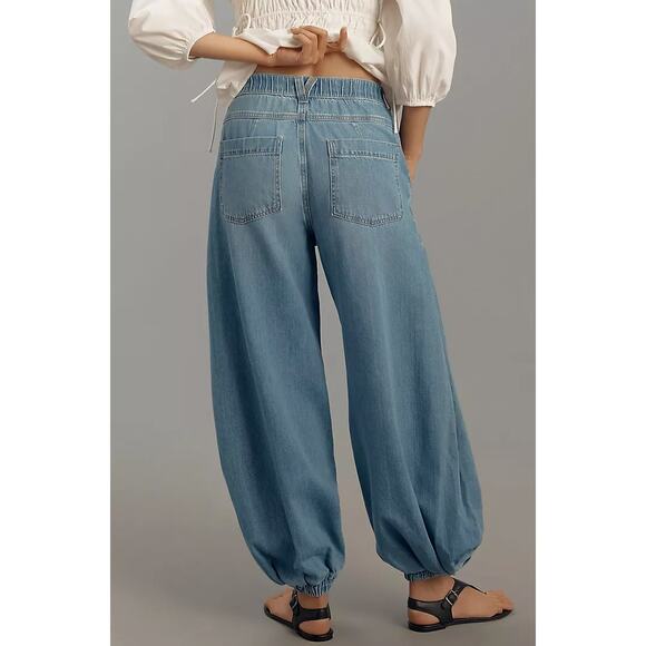 ANTHROPOLOGIE x PILCRO Wharfside High Rise Jogger Jeans Sz 31 {M48} - Picture 3 of 9